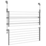 Market - Spalare si intretinere rufe - Uscatoare de rufe si accesorii - Suport de uscare pentru balcon 89x25x(60-95) cm aluminiu - Infinity.ro