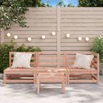Casa si Gradina - Gradina si terasa - Mobilier exterior - Canapele si fotolii gradina - Canapea de gradina cu 3 locuri, lemn masiv douglas, model colț + 2x scaun - Infinity.ro
