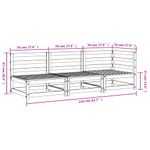 Casa si Gradina - Gradina si terasa - Mobilier exterior - Canapele si fotolii gradina - Canapea de gradina cu 3 locuri, lemn masiv douglas, model colț + 2x scaun - Infinity.ro