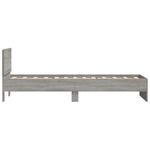 Casa si Gradina - Mobilier - Paturi si accesorii - Paturi - Cadru de pat cu tablie gri sonoma 75x190 cm lemn prelucrat - Infinity.ro