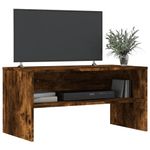 Casa si Gradina - Mobilier - Comode si corpuri - Comode - Comoda TV, stejar fumuriu, 80x40x40 cm, lemn prelucrat - Infinity.ro