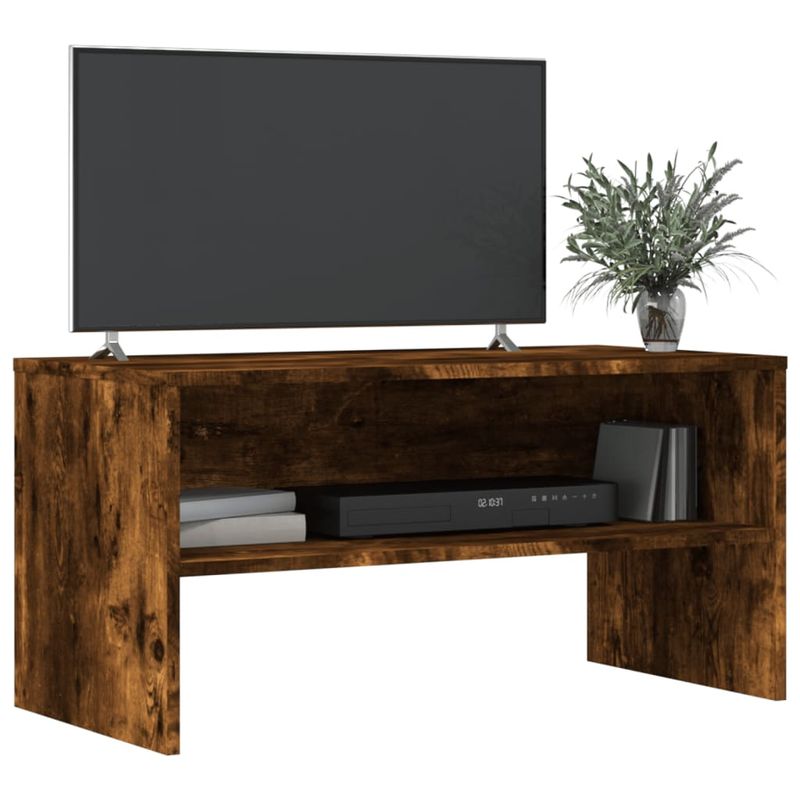 Casa si Gradina - Mobilier - Comode si corpuri - Comode - Comoda TV, stejar fumuriu, 80x40x40 cm, lemn prelucrat - Infinity.ro