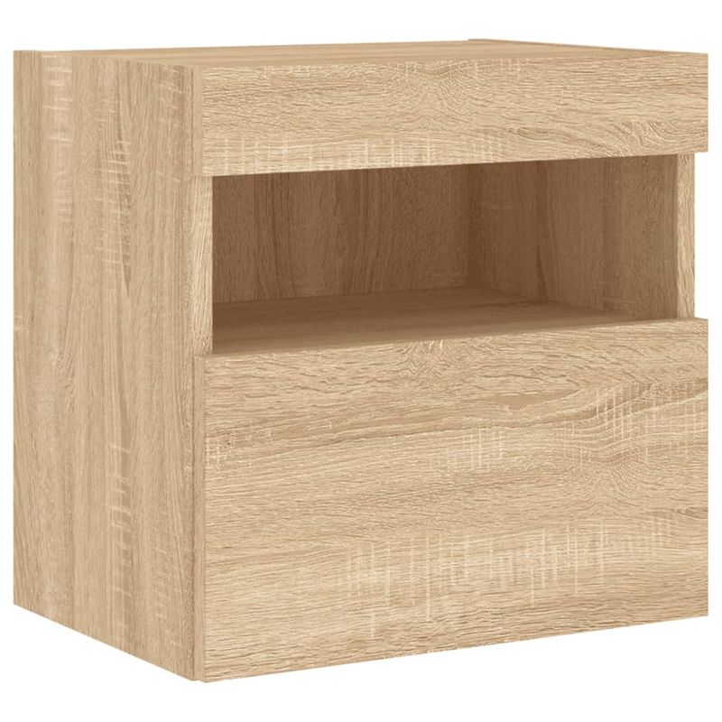 Casa si Gradina - Mobilier - Comode si corpuri - Comode - Unitati de perete TV cu LED-uri, 5 piese, stejar sonoma, lemn - Infinity.ro
