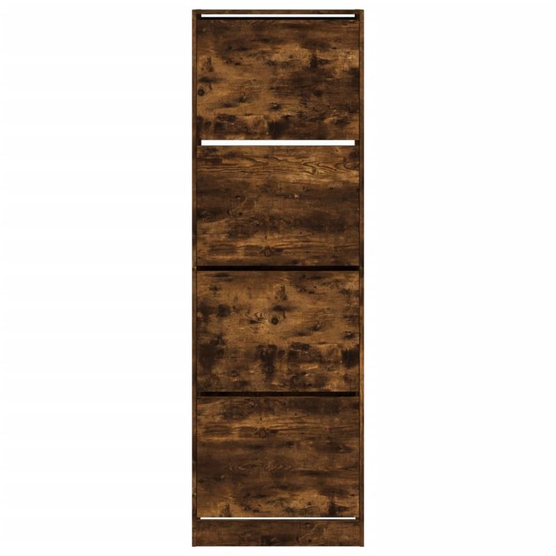 Casa si Gradina - Mobilier - Organizare si depozitare - Organizator incaltaminte - Pantofar cu 4 sertare rabatabile, stejar fumuriu, 60x34x187,5cm - Infinity.ro