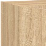 Casa si Gradina - Mobilier - Comode si corpuri - Comode - Unitati de perete TV cu LED-uri, 5 piese, stejar sonoma, lemn - Infinity.ro