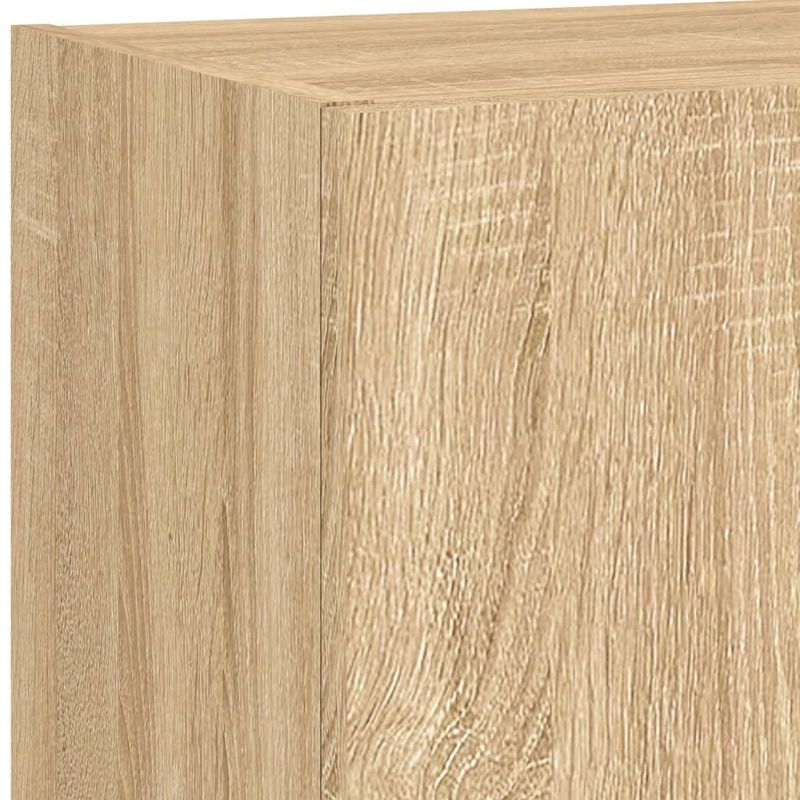 Casa si Gradina - Mobilier - Comode si corpuri - Comode - Unitati de perete TV cu LED-uri, 5 piese, stejar sonoma, lemn - Infinity.ro