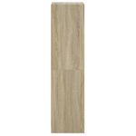 Casa si Gradina - Mobilier - Comode si corpuri - Corpuri bucatarie - Dulap inalt cu usi din sticla, stejar sonoma, 35x37x142 cm - Infinity.ro