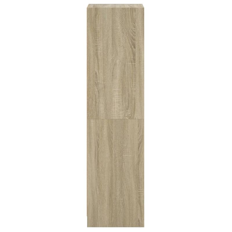 Casa si Gradina - Mobilier - Comode si corpuri - Corpuri bucatarie - Dulap inalt cu usi din sticla, stejar sonoma, 35x37x142 cm - Infinity.ro