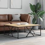 Casa si Gradina - Mobilier - Mese si birouri - Masute de cafea - Masuta de cafea stejar sonoma 100x100x40 cm lemn prelucrat - Infinity.ro
