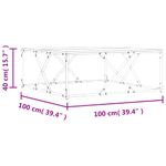 Casa si Gradina - Mobilier - Mese si birouri - Masute de cafea - Masuta de cafea stejar sonoma 100x100x40 cm lemn prelucrat - Infinity.ro