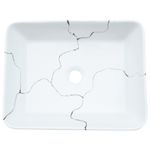 Casa si Gradina - Sanitare - Lavoar baie si accesorii - Lavoare si piedestale - Lavoar de blat, alb, 46x35,5x13 cm, ceramica, dreptunghi - Infinity.ro