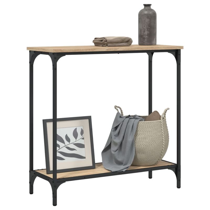 Casa si Gradina - Mobilier - Comode si corpuri - Console - Masa consola, stejar sonoma, 75x30,5x75 cm, lemn prelucrat - Infinity.ro
