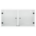 Casa si Gradina - Mobilier - Dulapuri si sifoniere - Dulapuri - Dulap de perete cu usi din sticla, alb, 68,5x37x35 cm - Infinity.ro