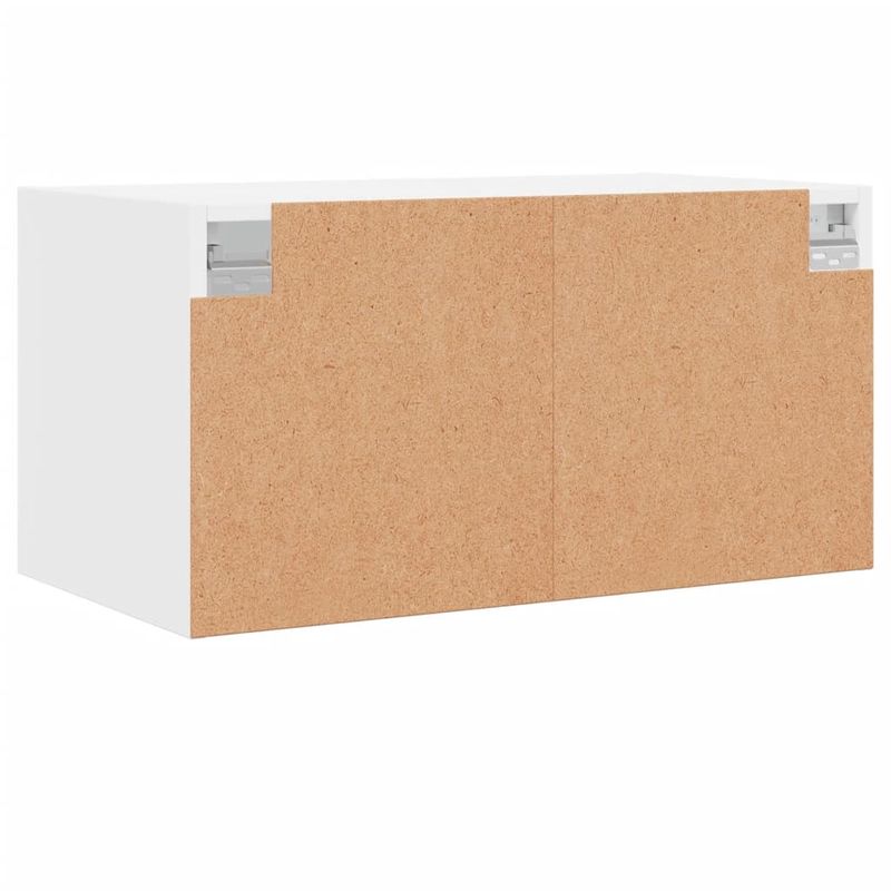 Casa si Gradina - Mobilier - Dulapuri si sifoniere - Dulapuri - Dulap de perete cu usi din sticla, alb, 68,5x37x35 cm - Infinity.ro