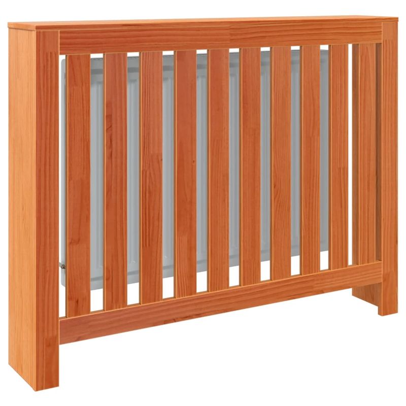 Casa si Gradina - Termice - Calorifere si accesorii - Accesorii calorifere - Masca pentru calorifer maro ceruit 108,5x19x84cm lemn masiv pin - Infinity.ro