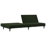 Casa si Gradina - Mobilier - Canapele si coltare - Canapele - Canapea extensibila cu 2 locuri, verde inchis, catifea - Infinity.ro