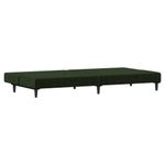 Casa si Gradina - Mobilier - Canapele si coltare - Canapele - Canapea extensibila cu 2 locuri, verde inchis, catifea - Infinity.ro