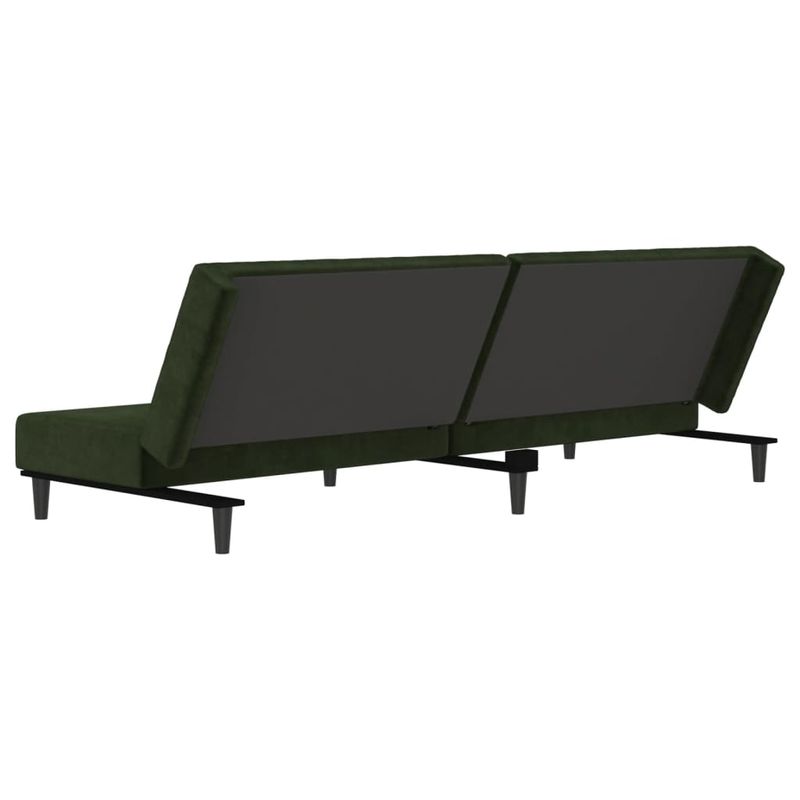 Casa si Gradina - Mobilier - Canapele si coltare - Canapele - Canapea extensibila cu 2 locuri, verde inchis, catifea - Infinity.ro