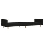 Casa si Gradina - Mobilier - Canapele si coltare - Canapele - Canapea extensibila cu 2 locuri, negru, material textil - Infinity.ro