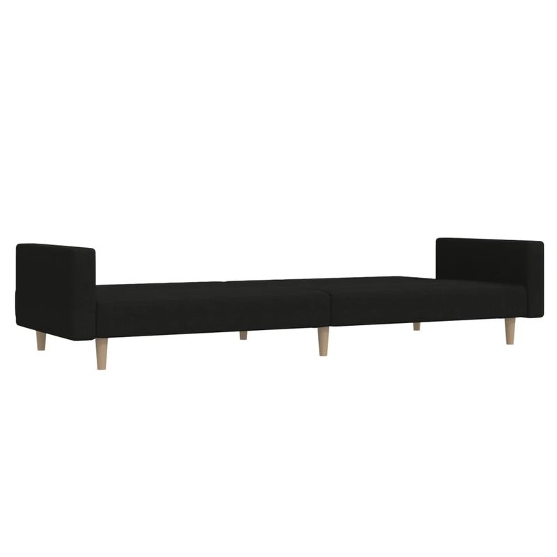 Casa si Gradina - Mobilier - Canapele si coltare - Canapele - Canapea extensibila cu 2 locuri, negru, material textil - Infinity.ro