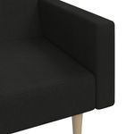 Casa si Gradina - Mobilier - Canapele si coltare - Canapele - Canapea extensibila cu 2 locuri, negru, material textil - Infinity.ro