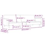 Casa si Gradina - Mobilier - Canapele si coltare - Canapele - Canapea extensibila cu 2 locuri, negru, material textil - Infinity.ro