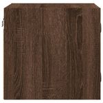 Casa si Gradina - Mobilier - Comode si corpuri - Noptiere - Noptiera cu usa din sticla, Stejar maro 35x37x35 cm - Infinity.ro