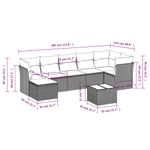 Casa si Gradina - Gradina si terasa - Mobilier exterior - Seturi mobila gradina - Set canapele de gradina cu perne, 8 piese, gri, poliratan - Infinity.ro
