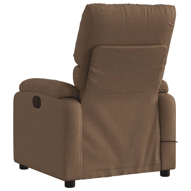 Ingrijire personala si Cosmetice - Sanatate si wellness - Articole wellness - Fotolii de masaj - Fotoliu de masaj rabatabil, maro, material textil - Infinity.ro