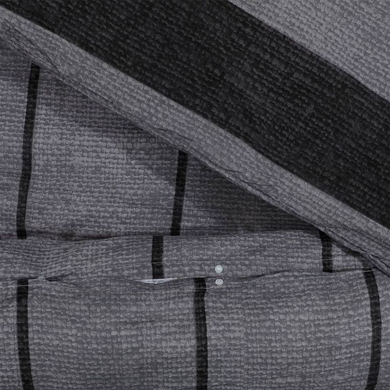 Casa si Gradina - Textile si covoare - Lenjerii de pat - Seturi de lenjerie - Set cu husa de pilota, gri inchis, 200x200 cm, bumbac, gri închis, mărime 200x200 cm + 50x75 cm - Infinity.ro