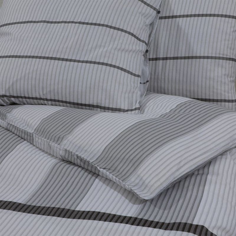 Casa si Gradina - Textile si covoare - Lenjerii de pat - Seturi de lenjerie - Set cu husa de pilota, gri, 140x200 cm, bumbac - Infinity.ro