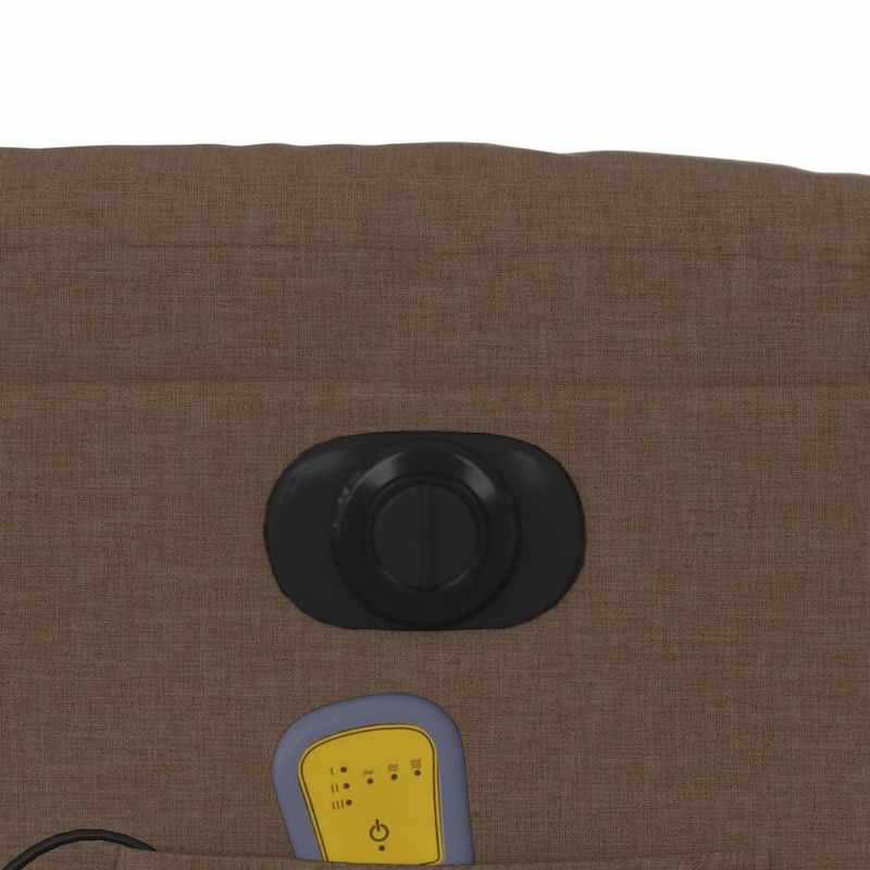 Ingrijire personala si Cosmetice - Sanatate si wellness - Articole wellness - Fotolii de masaj - Fotoliu electric de masaj rabatabil, maro, textil - Infinity.ro