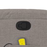 Ingrijire personala si Cosmetice - Sanatate si wellness - Articole wellness - Fotolii de masaj - Fotoliu de masaj rabatabil, gri taupe, material textil - Infinity.ro