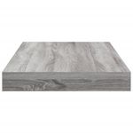 Casa si Gradina - Mobilier - Biblioteci si rafturi - Rafturi - Rafturi de perete, 4 buc., gri sonoma, 40x10x1,5 cm, lemn - Infinity.ro