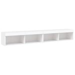 Casa si Gradina - Mobilier - Comode si corpuri - Comode - Comode TV cu lumini LED, 2 buc., alb, 100x30x30 cm - Infinity.ro