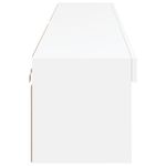 Casa si Gradina - Mobilier - Comode si corpuri - Comode - Comode TV cu lumini LED, 2 buc., alb, 100x30x30 cm - Infinity.ro