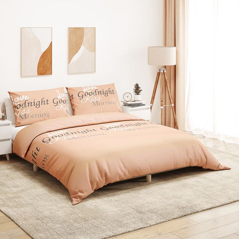 Casa si Gradina - Textile si covoare - Lenjerii de pat - Seturi de lenjerie - Set cu husa de pilota, roz, 140x200 cm, bumbac, mărime 140x200 cm + 65x65 cm - Infinity.ro