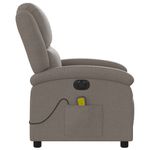 Ingrijire personala si Cosmetice - Sanatate si wellness - Articole wellness - Fotolii de masaj - Fotoliu electric de masaj rabatabil, gri taupe, textil - Infinity.ro