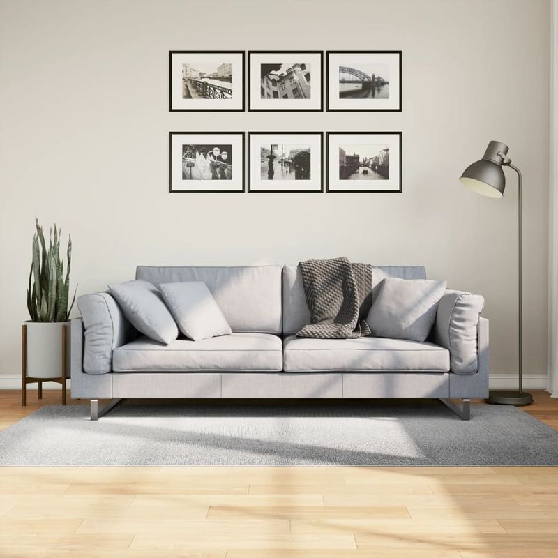 Casa si Gradina - Textile si covoare - Covoare - Covoare casa - Covor "IZA" aspect scandinav, cu fire scurte, gri, 100x200 cm - Infinity.ro
