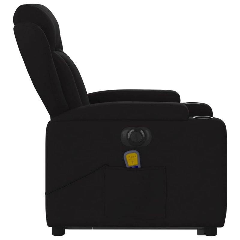 Ingrijire personala si Cosmetice - Sanatate si wellness - Articole wellness - Fotolii de masaj - Fotoliu electric de masaj rabatabil cu ridicare, negru, textil - Infinity.ro