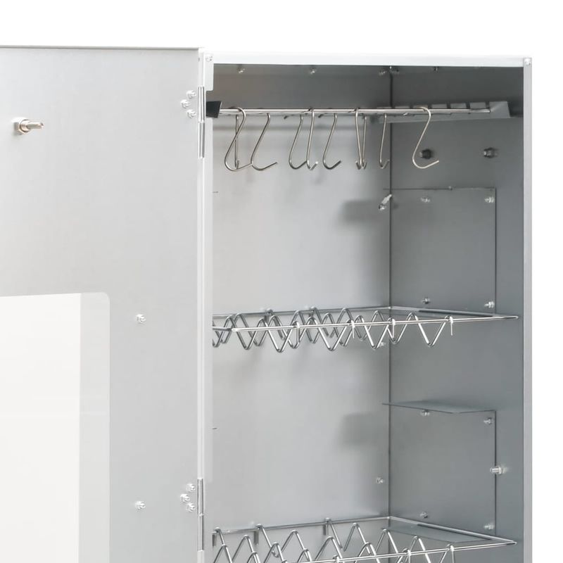 Casa si Gradina - Gradina si terasa - Gratare si accesorii - Gratare de gradina - Afumatoare cuptor/gratar, generator fum rece, otel galvanizat, mărime 44.5x29x110 cm (27x27x4.5 cm), model cu fereastră - Infinity.ro