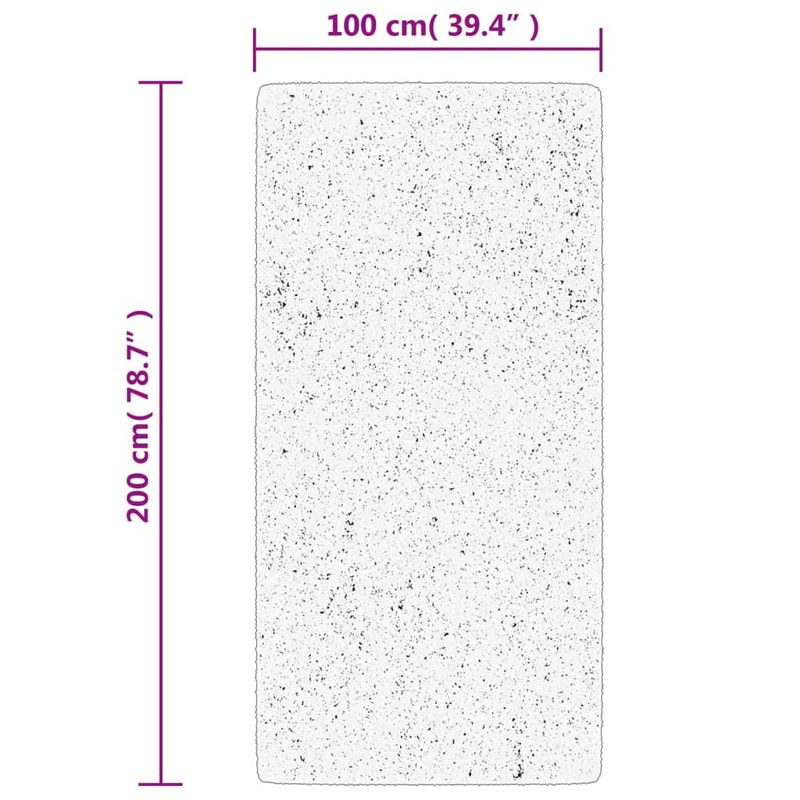 Casa si Gradina - Textile si covoare - Covoare - Covoare casa - Covor "IZA" aspect scandinav, cu fire scurte, gri, 100x200 cm - Infinity.ro