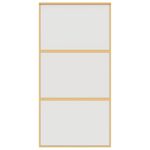 Casa si Gradina - Constructii - Usi interior, exterior si garaj - Usi interior - Usa glisanta, auriu, 102,5x205 cm, sticla ESG mata si aluminiu - Infinity.ro