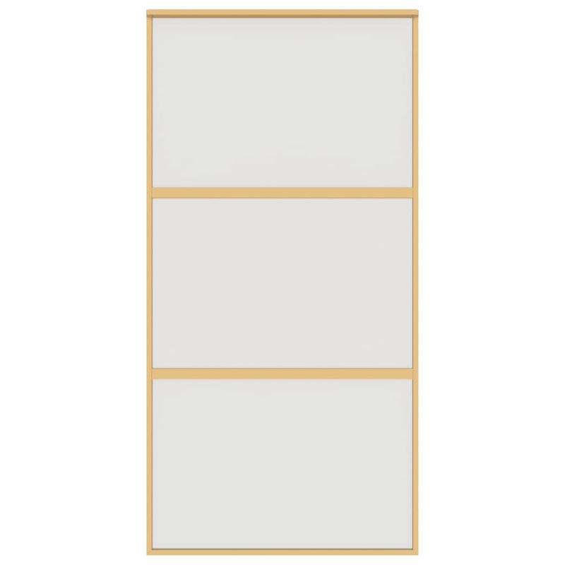 Casa si Gradina - Constructii - Usi interior, exterior si garaj - Usi interior - Usa glisanta, auriu, 102,5x205 cm, sticla ESG mata si aluminiu - Infinity.ro