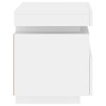 Casa si Gradina - Mobilier - Comode si corpuri - Noptiere - Noptiere cu lumini LED, 2 buc., alb, 40x39x48,5 cm - Infinity.ro