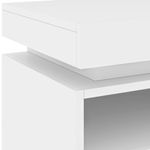 Casa si Gradina - Mobilier - Comode si corpuri - Noptiere - Noptiere cu lumini LED, 2 buc., alb, 40x39x48,5 cm - Infinity.ro