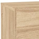 Casa si Gradina - Mobilier - Comode si corpuri - Noptiere - Noptiera cu lumini LED, stejar sonoma, 70x36x40,5 cm - Infinity.ro