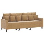 Casa si Gradina - Mobilier - Canapele si coltare - Canapele - Canapea cu 3 locuri, Maro, 180 cm, catifea - Infinity.ro
