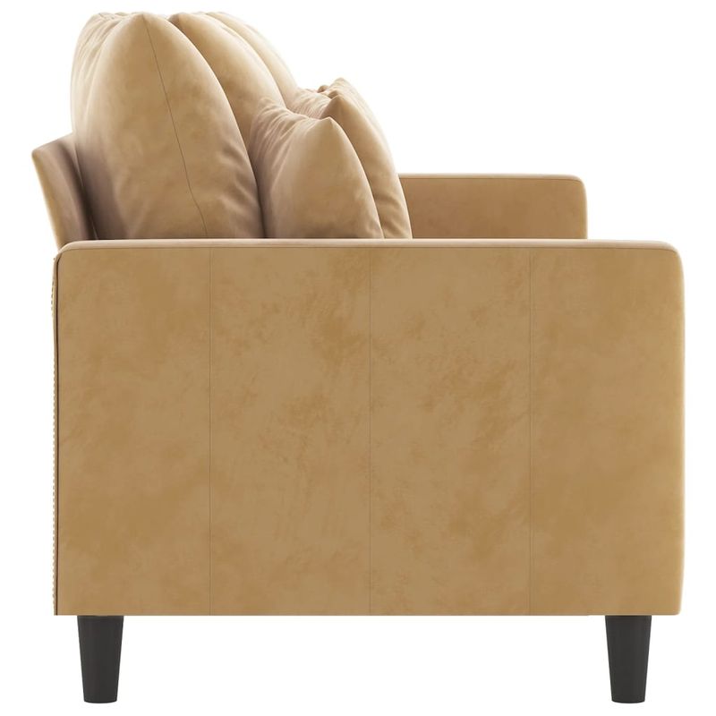 Casa si Gradina - Mobilier - Canapele si coltare - Canapele - Canapea cu 3 locuri, Maro, 180 cm, catifea - Infinity.ro