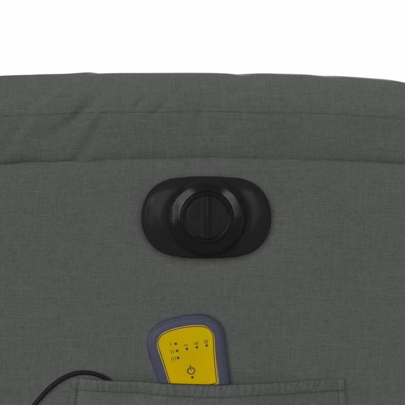 Ingrijire personala si Cosmetice - Sanatate si wellness - Articole wellness - Fotolii de masaj - Fotoliu electric de masaj rabatabil, gri inchis, textil - Infinity.ro